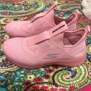 Skechers Kids Pink Slip-On Athletic Sneakers